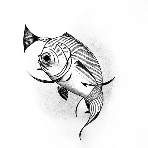 Nokay Spelled In The Shape Of A Fish