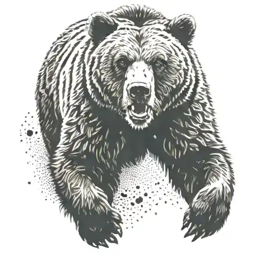 Grizzly Bear Running