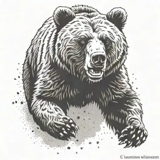 Grizzly Bear Running