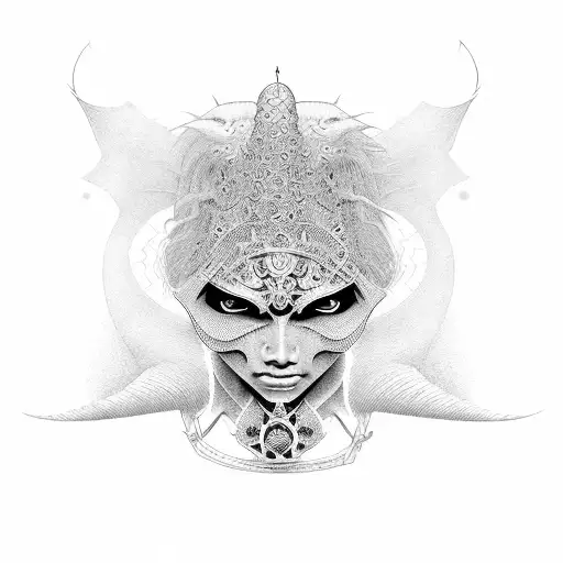 Ankh With Devil Wigs