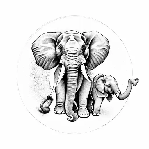 Circle With Elephant