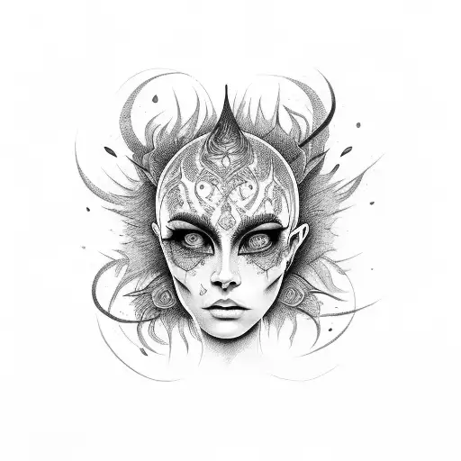 Painting A Painting With Head On Fire