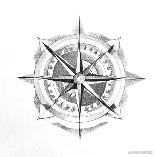 Ship With Compass