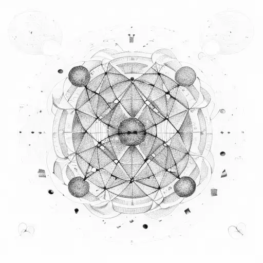 A Network Of Interconnected Music Notes Forming A Celestial Map