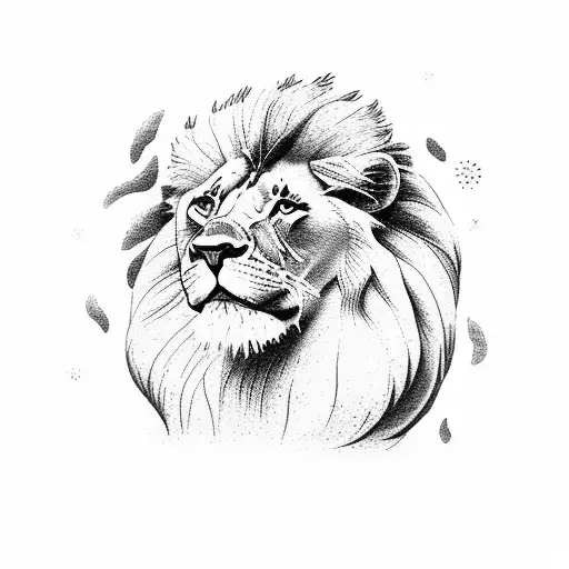 A Beach Scene Inside A Book With A Lion Lounging On The Sand