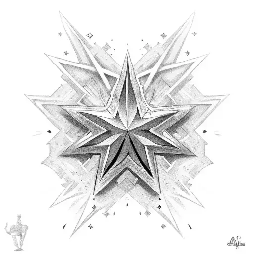 Star On The Stella Artois Bottle