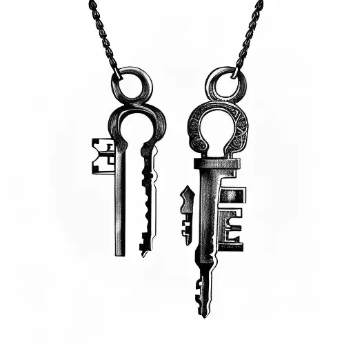 Skeleton Keys On A Necklace