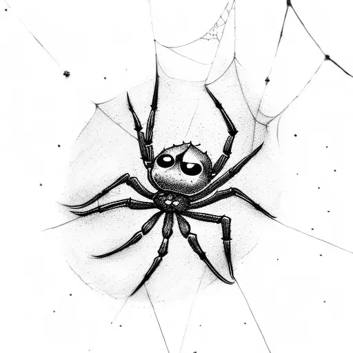 Spider With Long Web