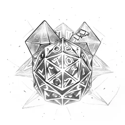 Dungeons And Dragons Steampunk Clock And Dice