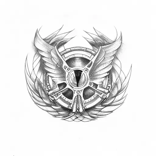 Car Wheel With Wings