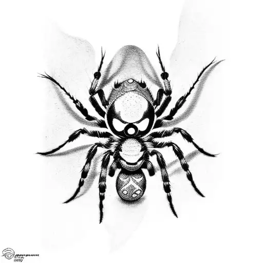 Spider In Junji Ito Style