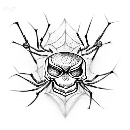Spider Whit A Skull