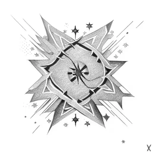 Southern Cross With Religious Images Instead Of Stars