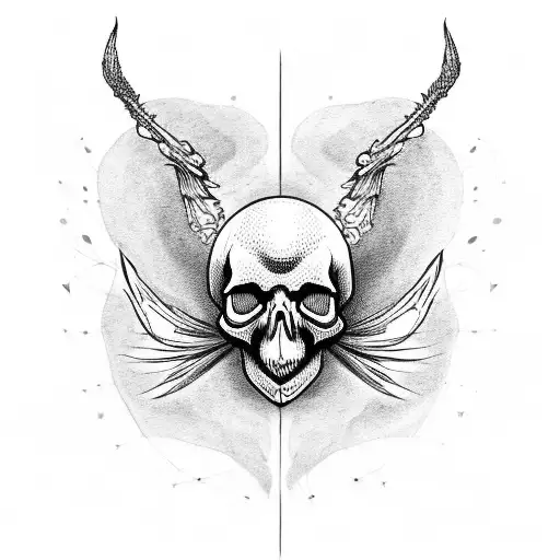 Skull Spiders Wings