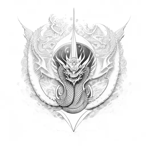 Dragon With World Cup