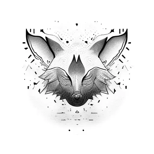 Knife-wielding Animal Silhouette