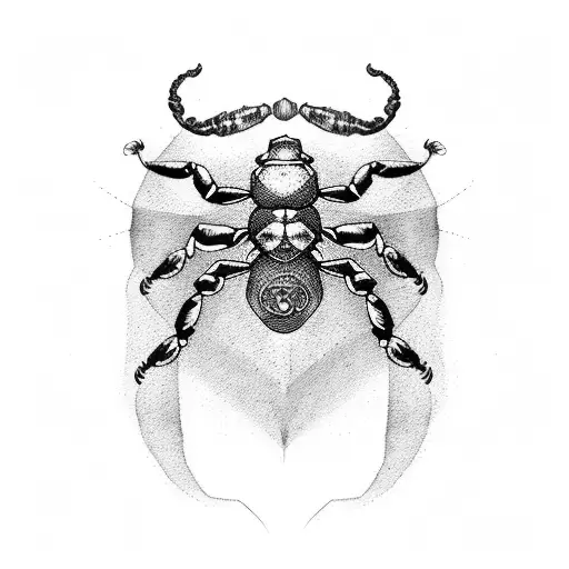 Scorpion With Heartbeat Line