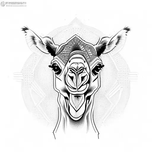 Camel With The Soccer World Cup