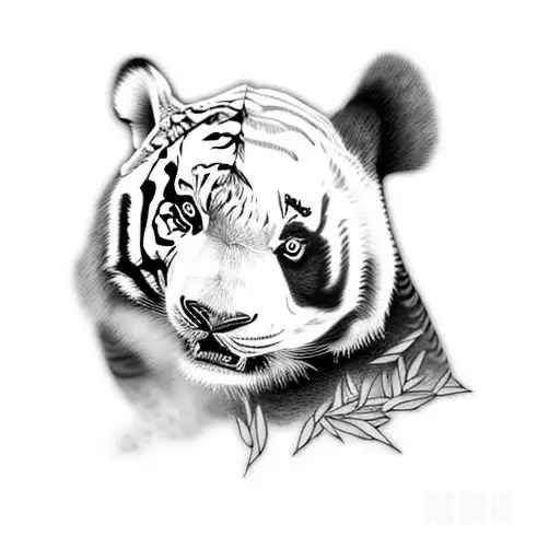 A Panda And A Tiger Blend