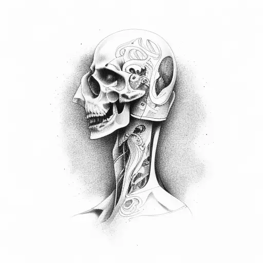 Line That Start At The Neck And Finish On Fingers