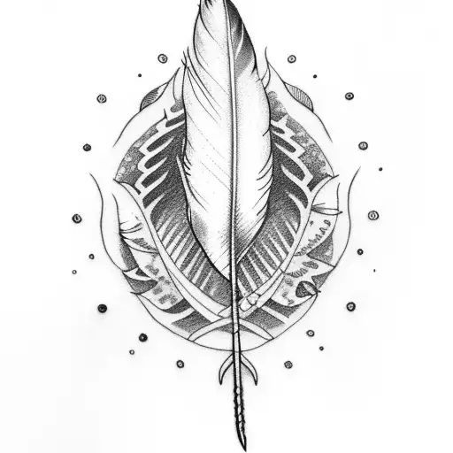 Feather With Sword