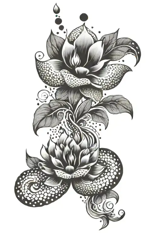 Creative Tattoo Design Combining