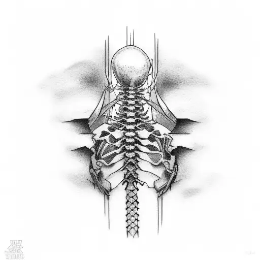 Spine Sexy Tatto Depression Anime Struggle Gym