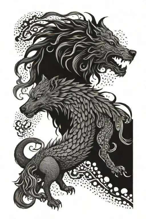 Wolf And Dragon