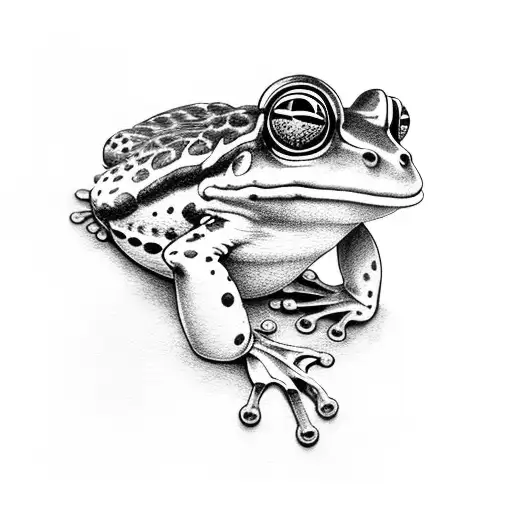 Frog Holding A Gun