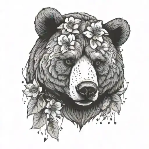 Bear Head Cherry Blossom Flowers