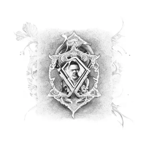 Black And White Memorial For Both Grandfathers