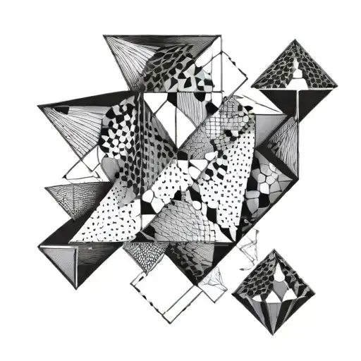 Abstract Geometric Pattern Inspired By Fighting Techniques