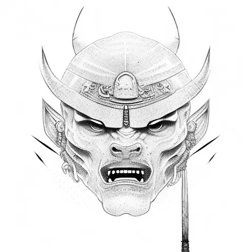 Cuerpo Entero De Samurai