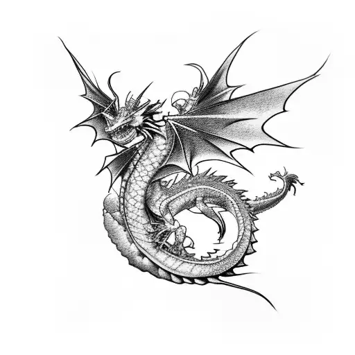 Dragon And Waterfall With Flowers On The Forearm And Vines Wrapping Around