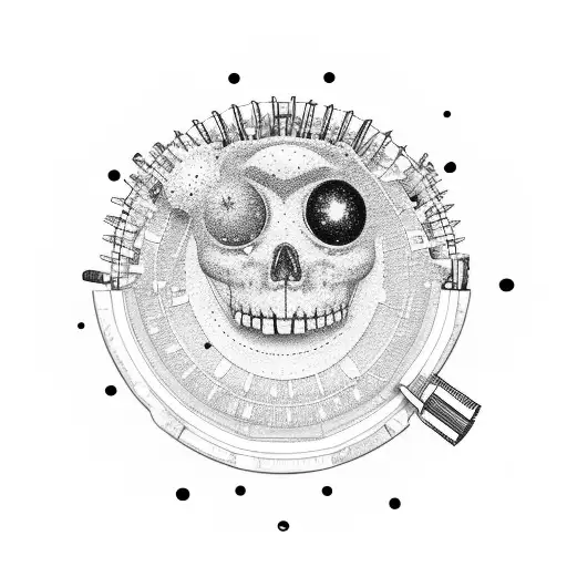 A Typewriter With A Galaxy Inside