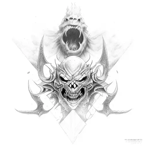 Man Fighting Off Demons Christian