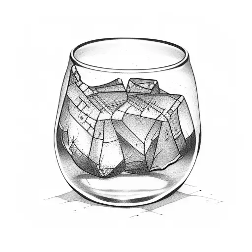 Broken Whiskey Glass