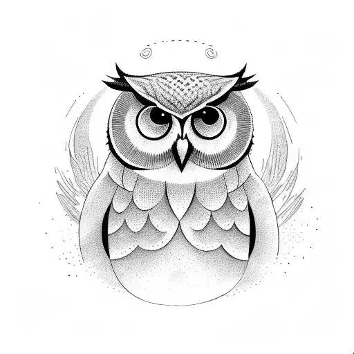 A Stack Of Books Forming The Silhouette Of An Owl