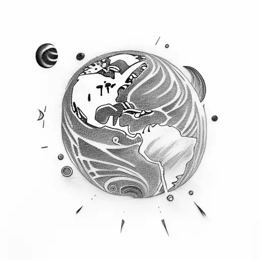 Planet Earth On Fire