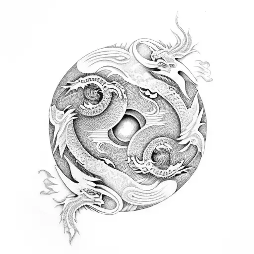 Dragon And Tiger Yin-yang