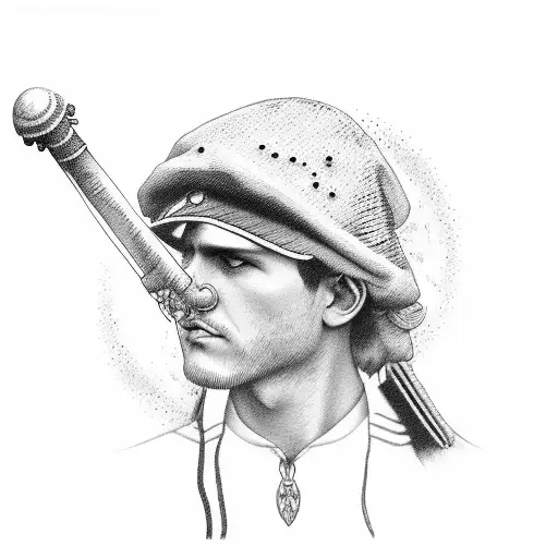 Robin With A Sailor Hat