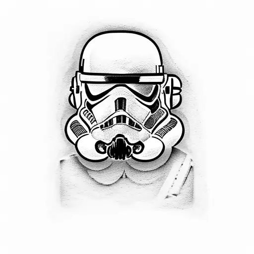 A Stormtrooper Playing A Guitar