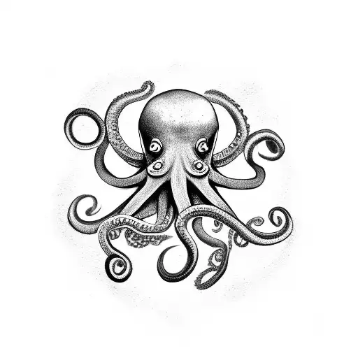 Octopus Holding A Barber's Razor
