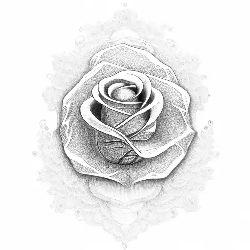 Medal With An Engraved Rose