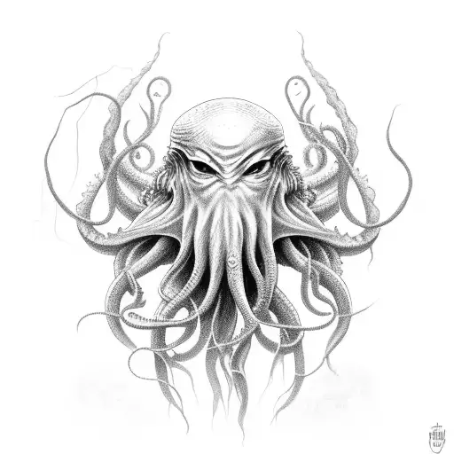 A Hauntingly Beautiful Depiction Of Cthulhu Emerging From The Depths
