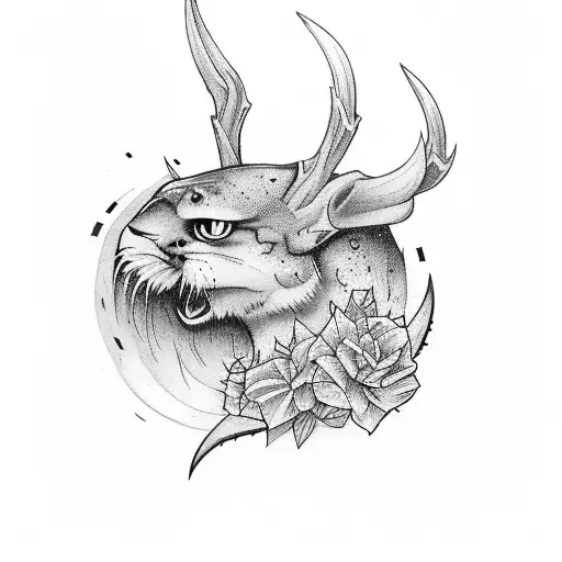 Hunting Tattoo With The Navy Incorporated