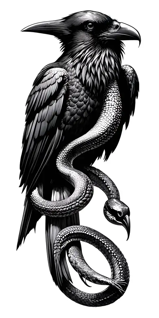 Raven And Snake