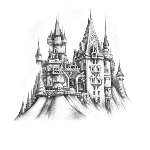 Gothic Castle With Castlevania Elements