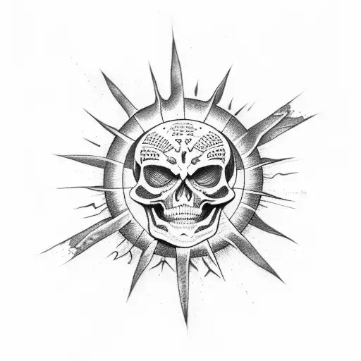 Skeleton Arms Tretched Up To The Rotting Sun