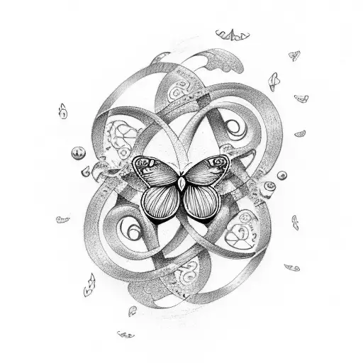 Infinity Symbol Butterfly Hsb